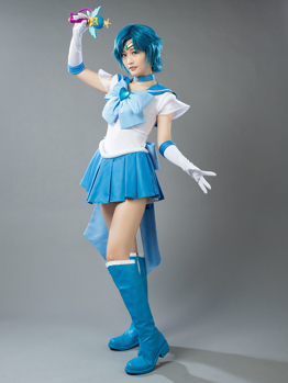 Picture of Sailor Moon Super S Film Sailor Mercury Ami Mizuno  Cosplay Costume mp001402