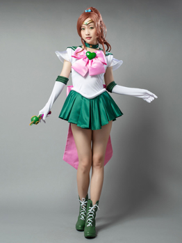 Picture of Sailor Moon Super S Film Sailor Jupiter Makoto Kino Lita Cosplay Costumes mp001406