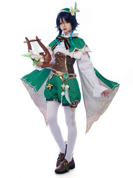 Picture of Ready to Ship Genshin Impact Venti Cosplay Costume Jacquard Version1 C00442-AA